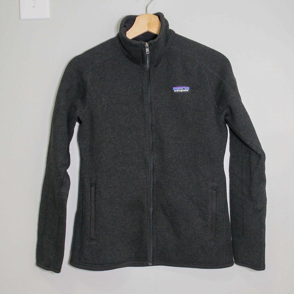 Patagonia Womens Black Better Sweater Full Zip Fleece Jacket Size S